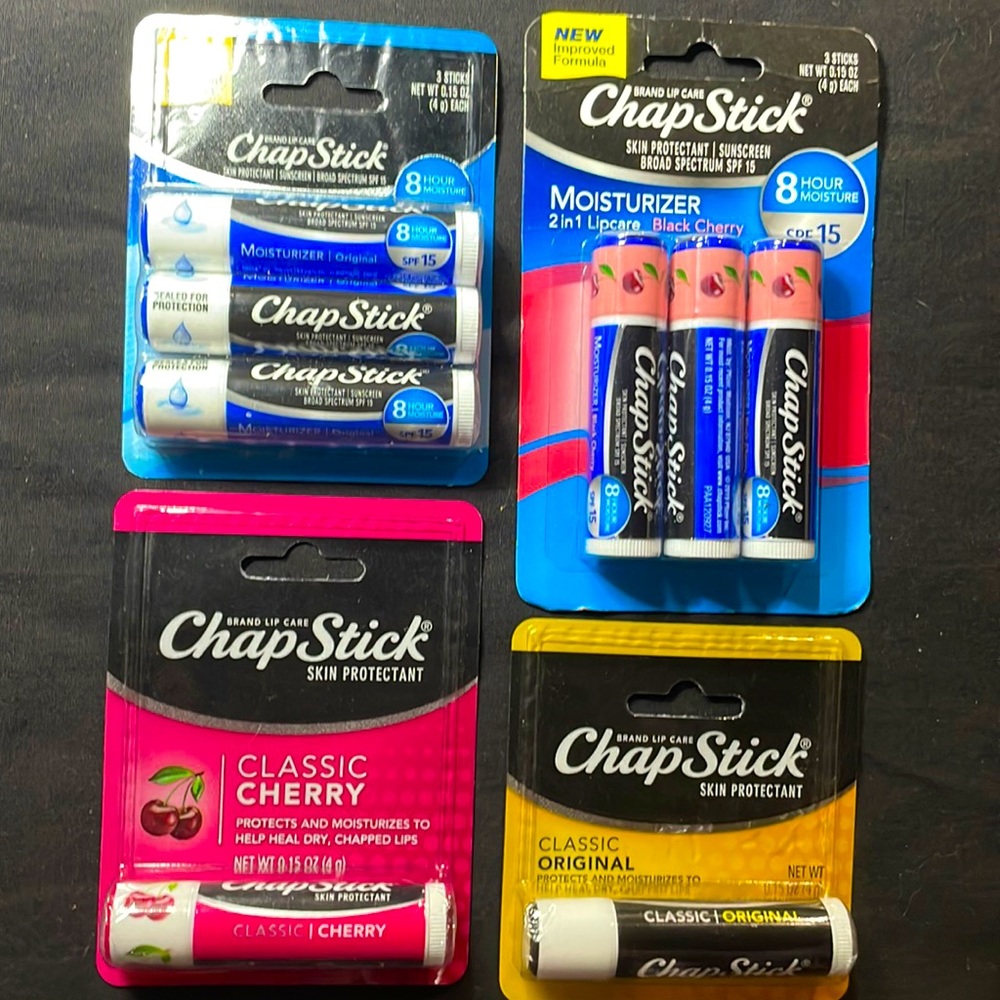 4 Packs of Chapstick